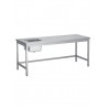 Table en inox AISI 304 avec évier inox encastré