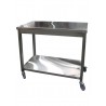 Table inox AISI 304 compact et mobile