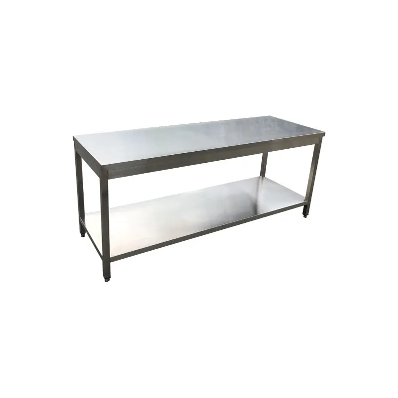 Table inox AISI 304 démontable et personnalisable