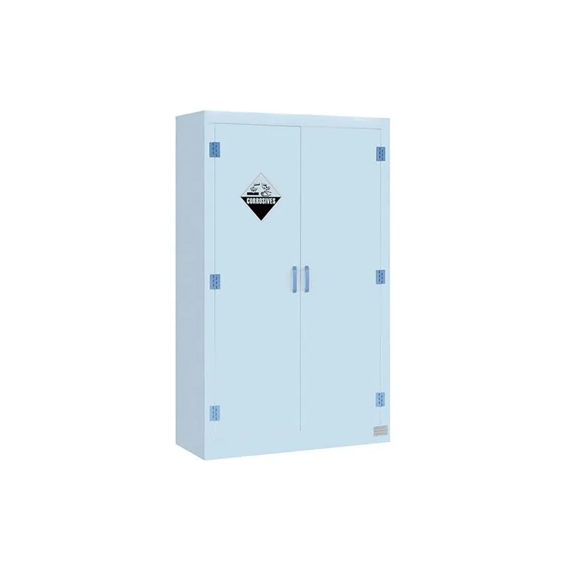 Armoire de stockage en polypropylène deux portes pour acides