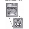 Ventilateur centrifuge réglable en débit d'air - ventilateur compact
