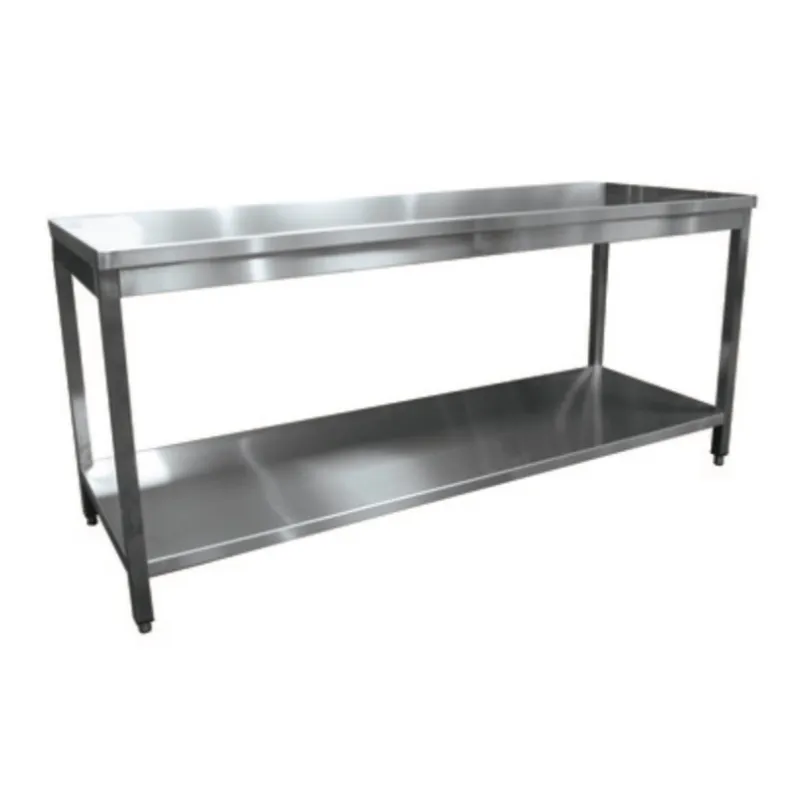 Table de inox AISI 304 pour laboratoire cuisine et industrie