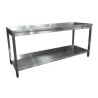 Table de inox AISI 304 pour laboratoire cuisine et industrie