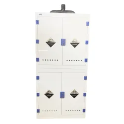 Double armoire PP pour stockage sécurisé des produits chimiques