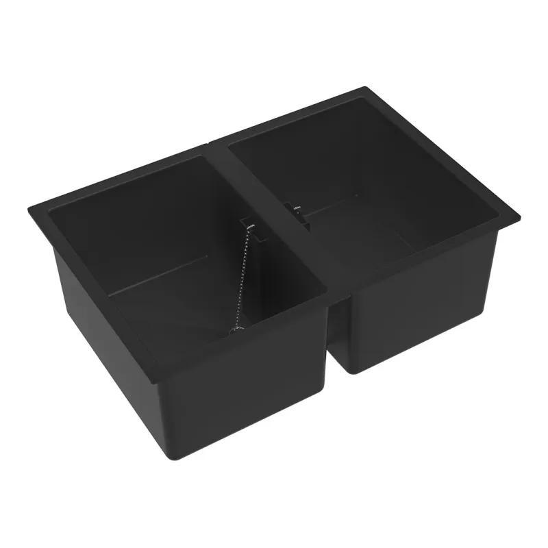 Double cuve PP 60x90 cm pour laboratoire