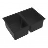 Double cuve PP 60x90 cm pour laboratoire