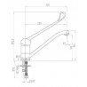 Mitigeur monotrou à bec lisse orientable