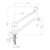 Mitigeur monotrou à bec lisse orientable