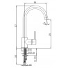 Mitigeur d'évier orientable bec haut