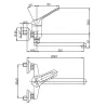Mitigeur d'évier entraxe 150 mm