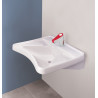 Evier lavabo ergonomique en céramique avec son mitigeur pour PMR - Presto