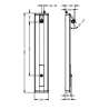 Panneau de douche positionnement mural avec robinet temporisé - Presto