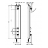 Panneau de douche positionnement mural avec robinet temporisé - Presto