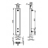 Colonne de douche avec bouton de déclenchement sensitif - Presto