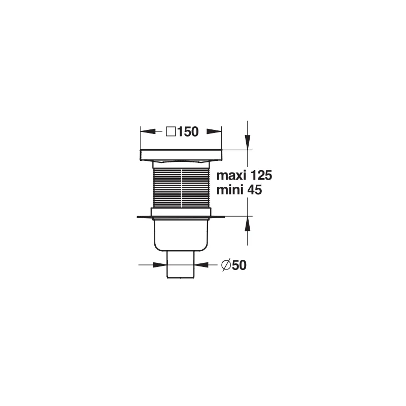 Siphon pour sol de douche individuelle ou collective - Presto
