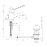 Mitigeur pour évier et lavabo monotrou avec norme NF milieu médical - PRESTO