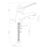 Mitigeur pour évier et lavabo monotrou avec norme NF milieu médical - PRESTO
