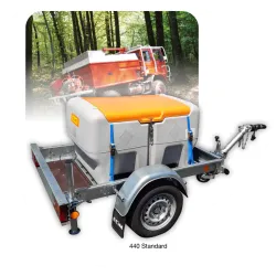 Station de distribution de carburant sur sa remorque de transport - Cemo