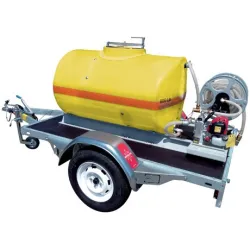 Cuve PFV 600L à 2000L sur remorque avec pompe à eau thermique - CEMO