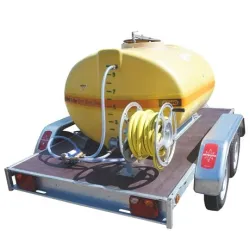 Cuve PFV 600L à 2000L sur remorque avec pompe à eau électrique - CEMO