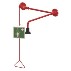 Douche de sécurité fixation murale avec alimentation tuyauterie apparente - PRESTO