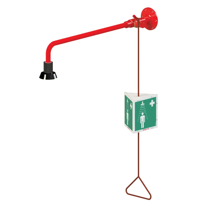 Douche de sécurité avec fixation murale et alimentation apparente - PRESTO