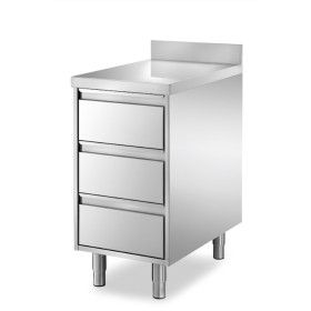 Meuble bas Inox 304 avec 3...