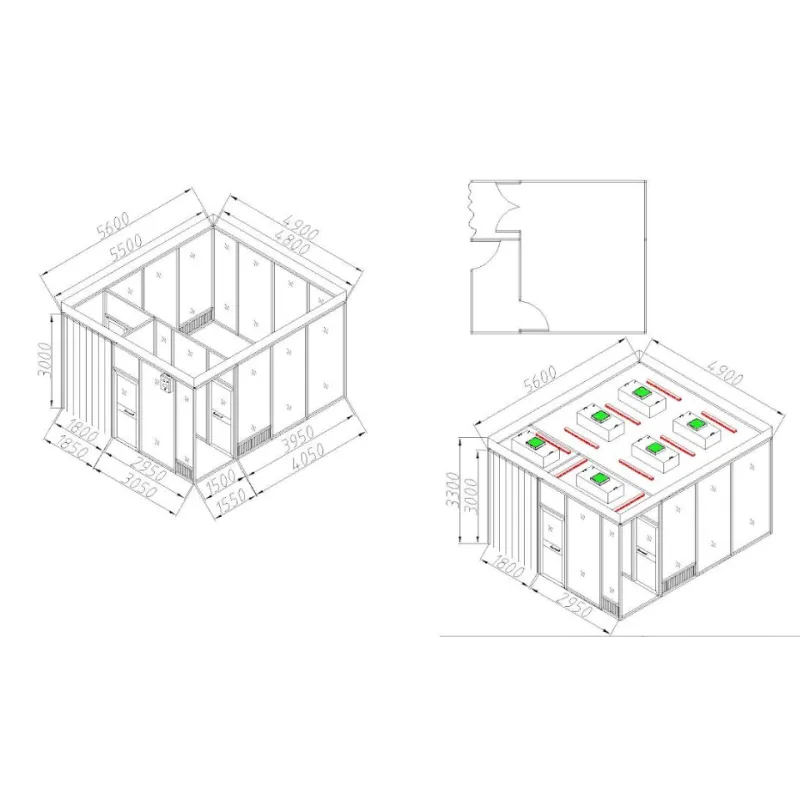 Salle blanche de qualité ISO6 à ISO8 avec environnement ultra propre