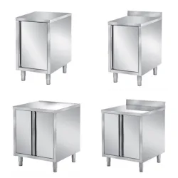 Meuble de rangement inox pour laboratoires, cuisines, hôpitaux et industries