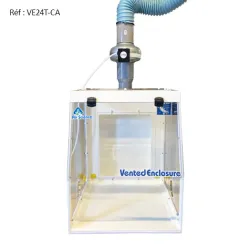 Hotte aspirante avec ventilateur pour extraction chimique