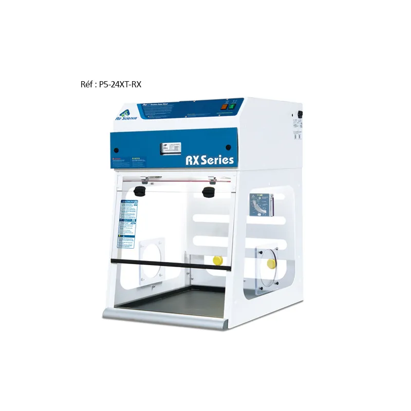 poste de pesée de poudre purair rx marque air science hotte extraction