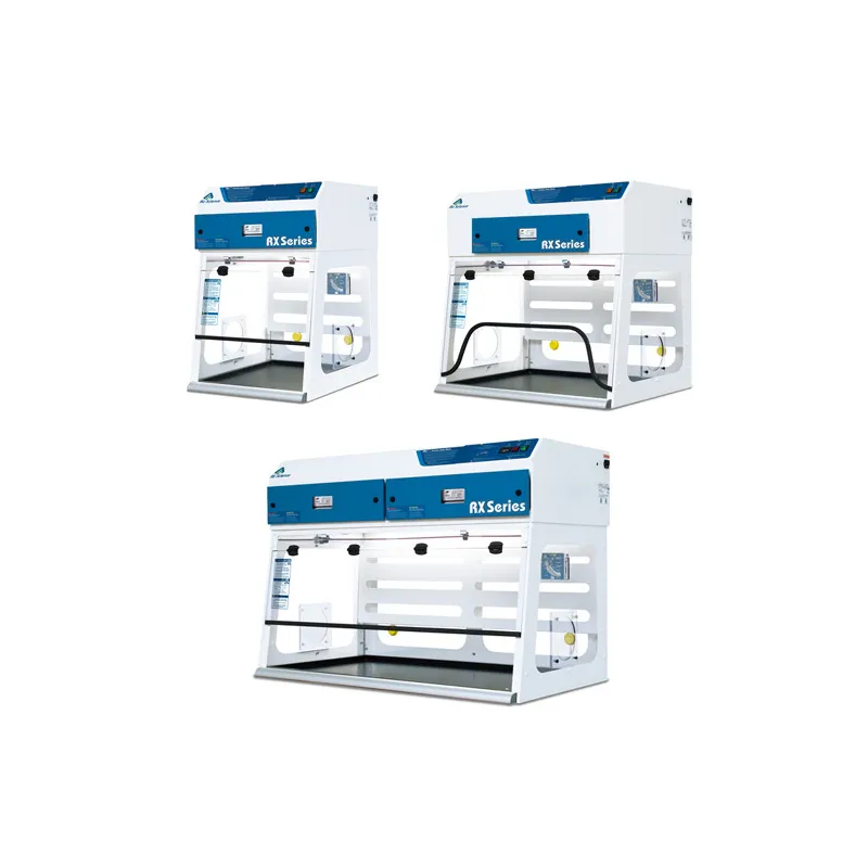 poste de pesée de poudre purair rx marque air science hotte extraction
