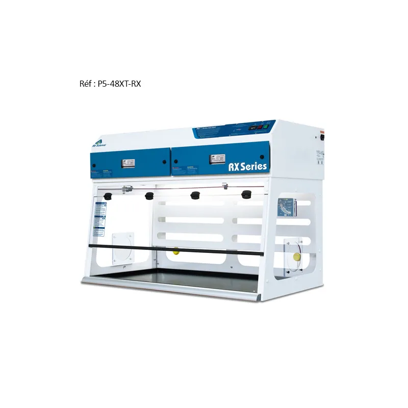 poste de pesée de poudre purair rx marque air science hotte extraction
