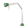Robinet laboratoire col de cygne chandelier bec fixe montage sur table