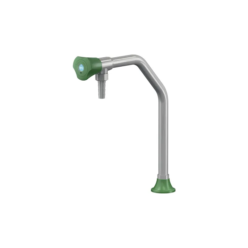 Robinet laboratoire col de cygne chandelier bec fixe montage sur table