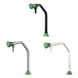 Robinet laboratoire col de cygne chandelier bec fixe montage sur table