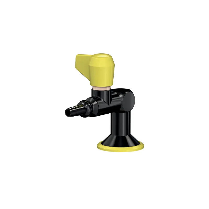 Robinet gaz combustible avec fixation sur table et commande directe