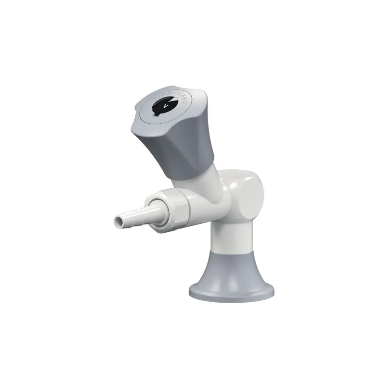 Robinet pour vide avec positionnement sur table ou paillasse