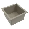 Bac évier polypropylène pour laboratoires et industries 30x30 cm