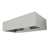 Hotte inox murale rectangulaire pour aspiration grand débit des fumées Hotte inox murale rectangulaire pour aspiration grand débit des fumées