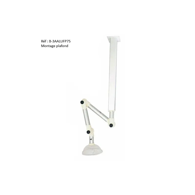 Bras de captation 3 articulations en aluminium