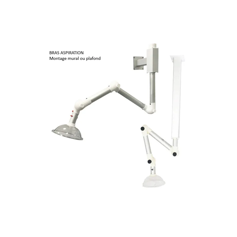Bras de captation 3 articulations en aluminium