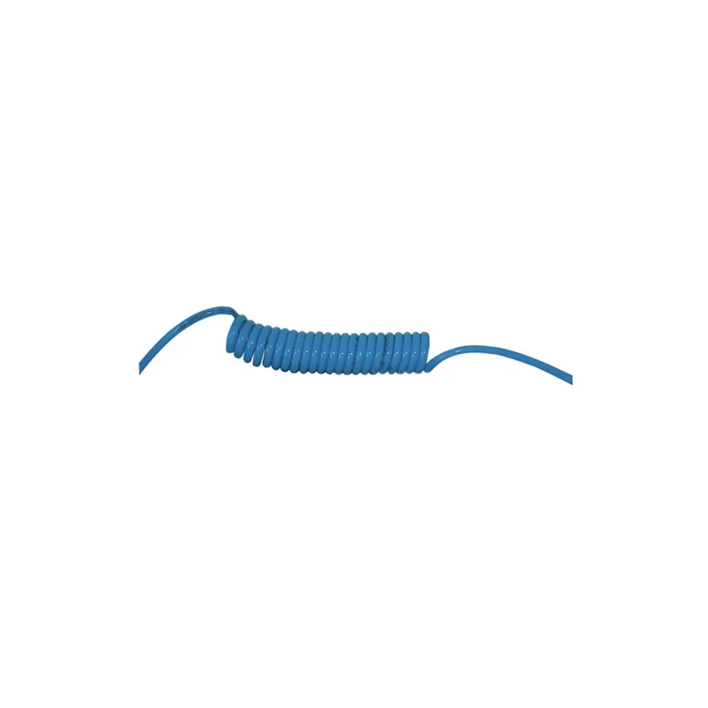 Flexible de raccordement en matière PU bleu pour soufflette azote
