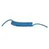 Flexible de raccordement en matière PU bleu pour soufflette azote