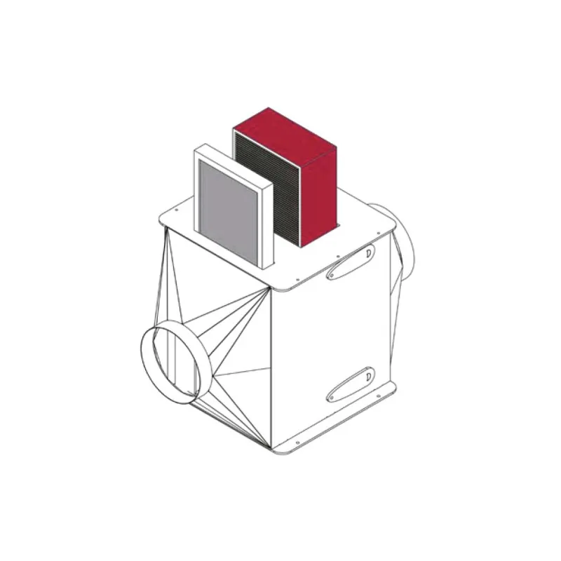 Caisson PVC à filtration HEPA pour poussières et particules volatils
