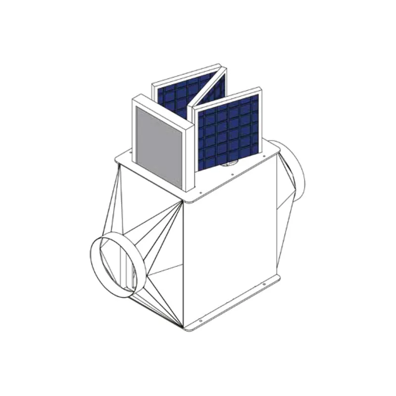 Caisson filtration PVC à charbon actif pour vapeurs chimiques avec filtres