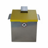 Benzinière rectangulaire inox avec couvercle | INITIO