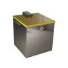 Benzinière rectangulaire inox avec couvercle | INITIO