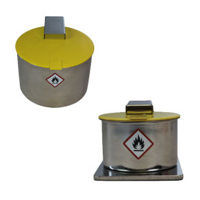 Benzinière ronde en inox...