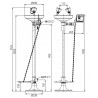 Lave yeux sécurité à fixer au sol avec mise en route double commande
